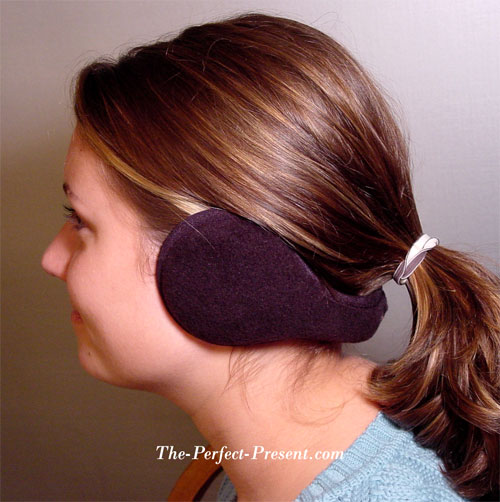 Folding Earmuffs - Ear Warmers - 180s Womens Black