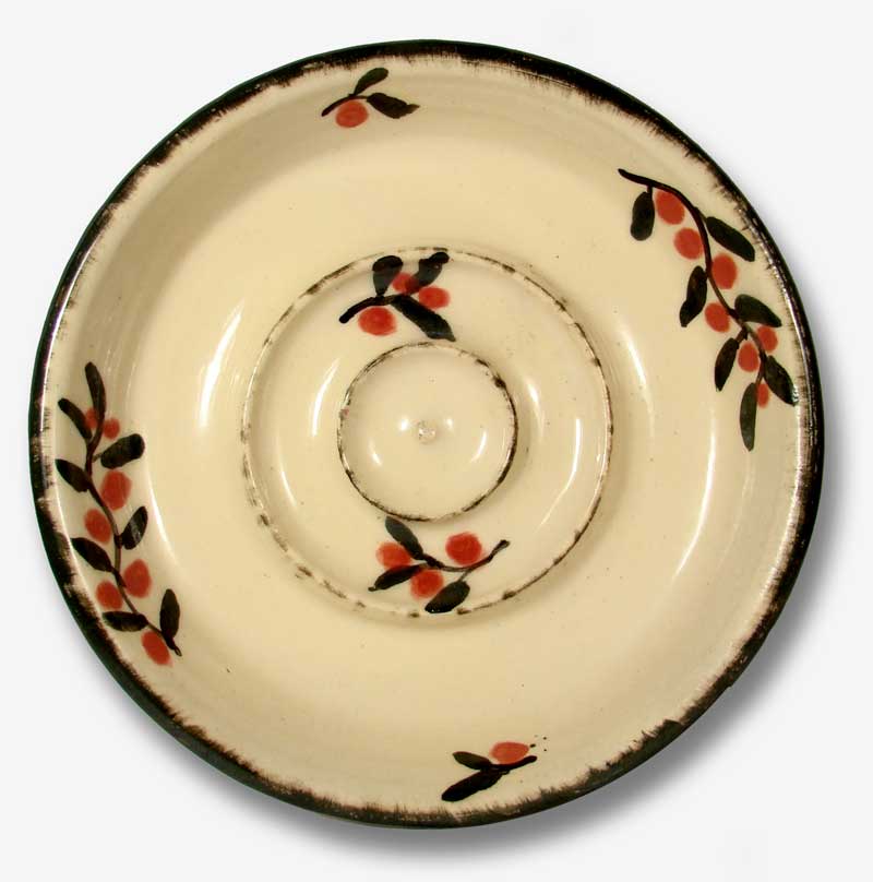 Tall Pines Studio Redberry Vine Stoneware Soap Dish
