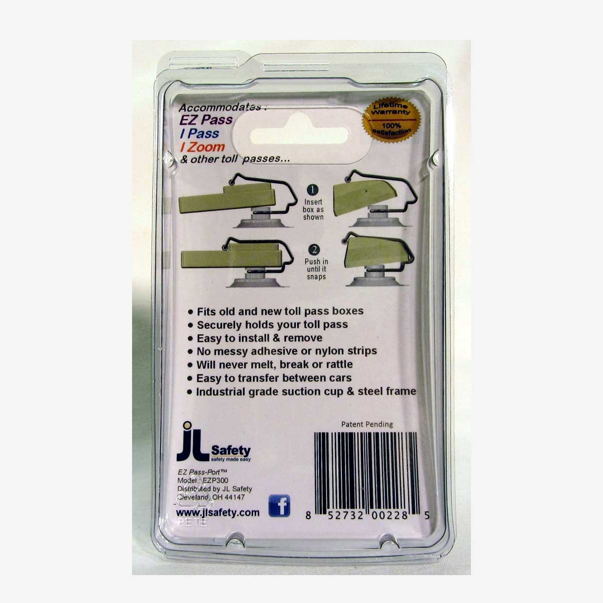 JL Safety Windshield Mount EZ Pass Holder Perfect Present Store