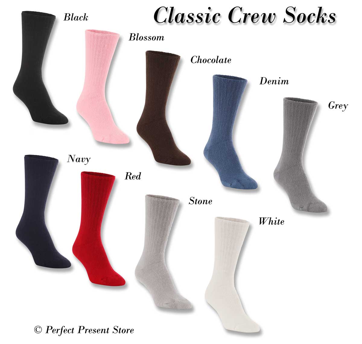Classic Crew Cushion Socks - Stone