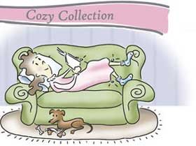 Cozy Fuzzy Socks Cartoon